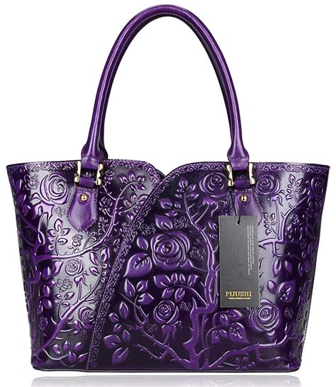 WOMEN'S LUXURY PURPLE HANDBAGS 